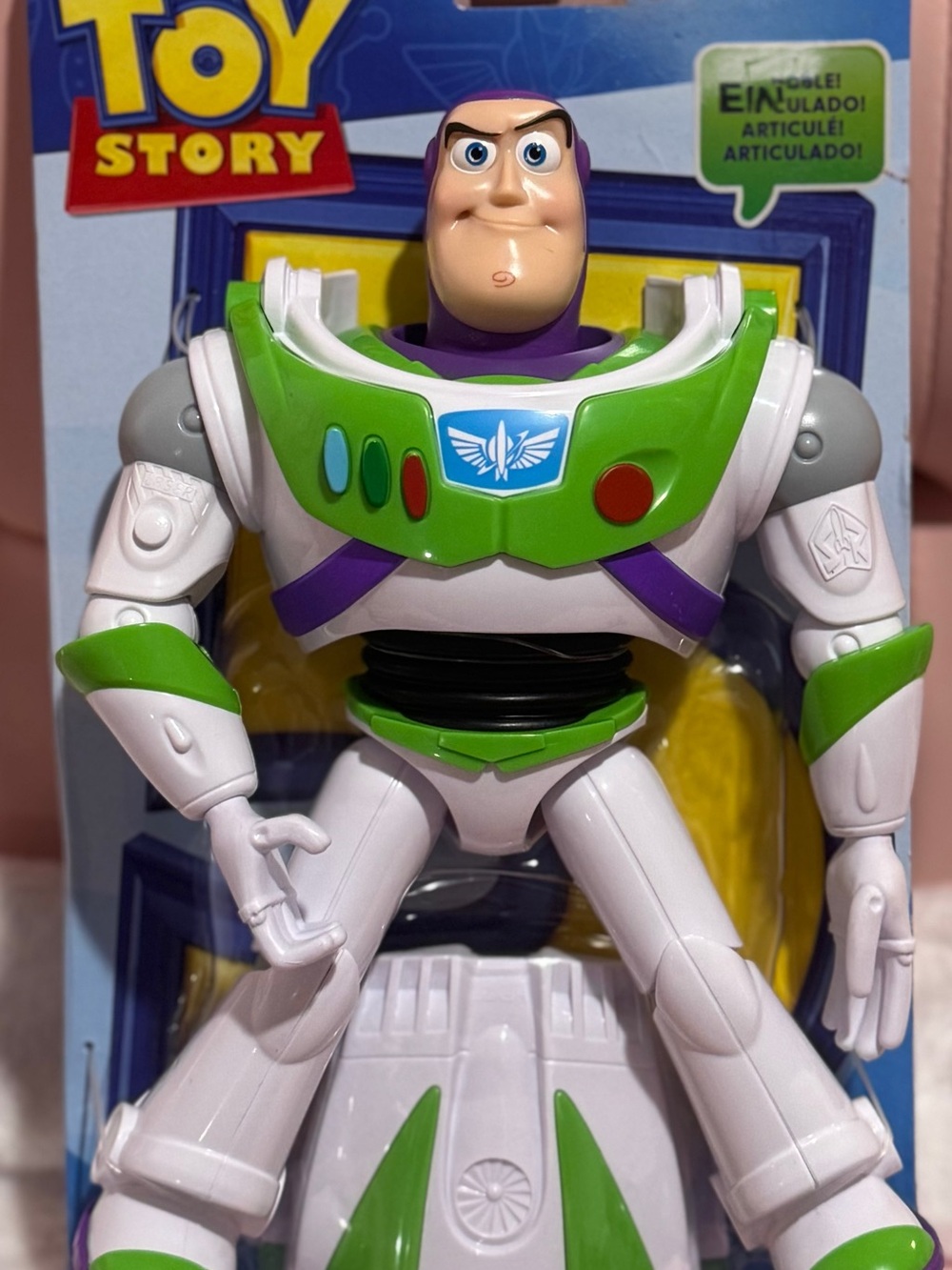 Disney Buzz Lightyear Figure - White, Green & Purple